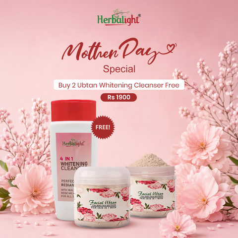 Buy 2 ubtan and get whitening cleanser free