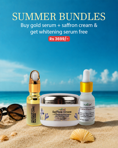 buy gold serum + saffron cream & get whitening serum free