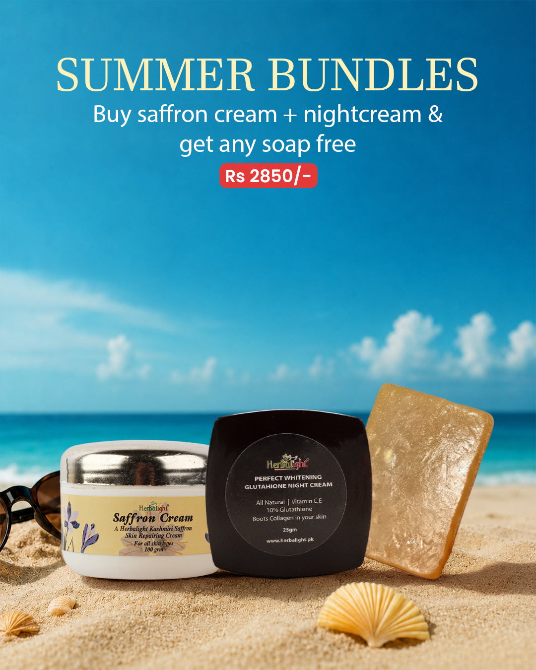 ⁠buy saffron cream + nightcream & get any soap free