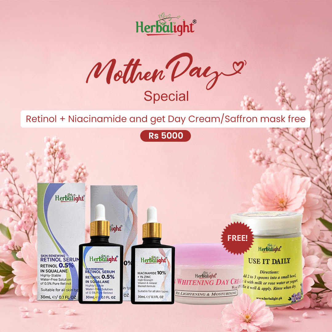 Buy Retinol + Niacinamide and Get Day Cream or Saffron Mask Free