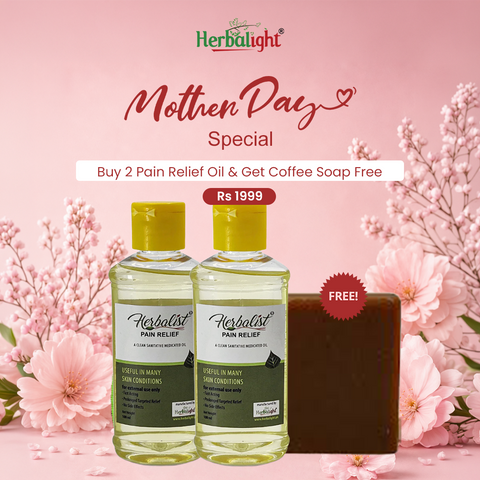 Buy 2 Pain Relief Oil & Get Coffee Soap Free