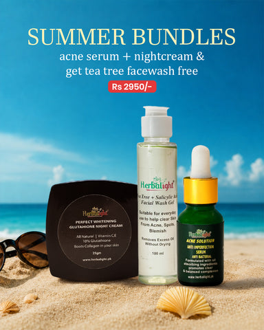 Buy acne serum + nightcream & get tea tree facewash free