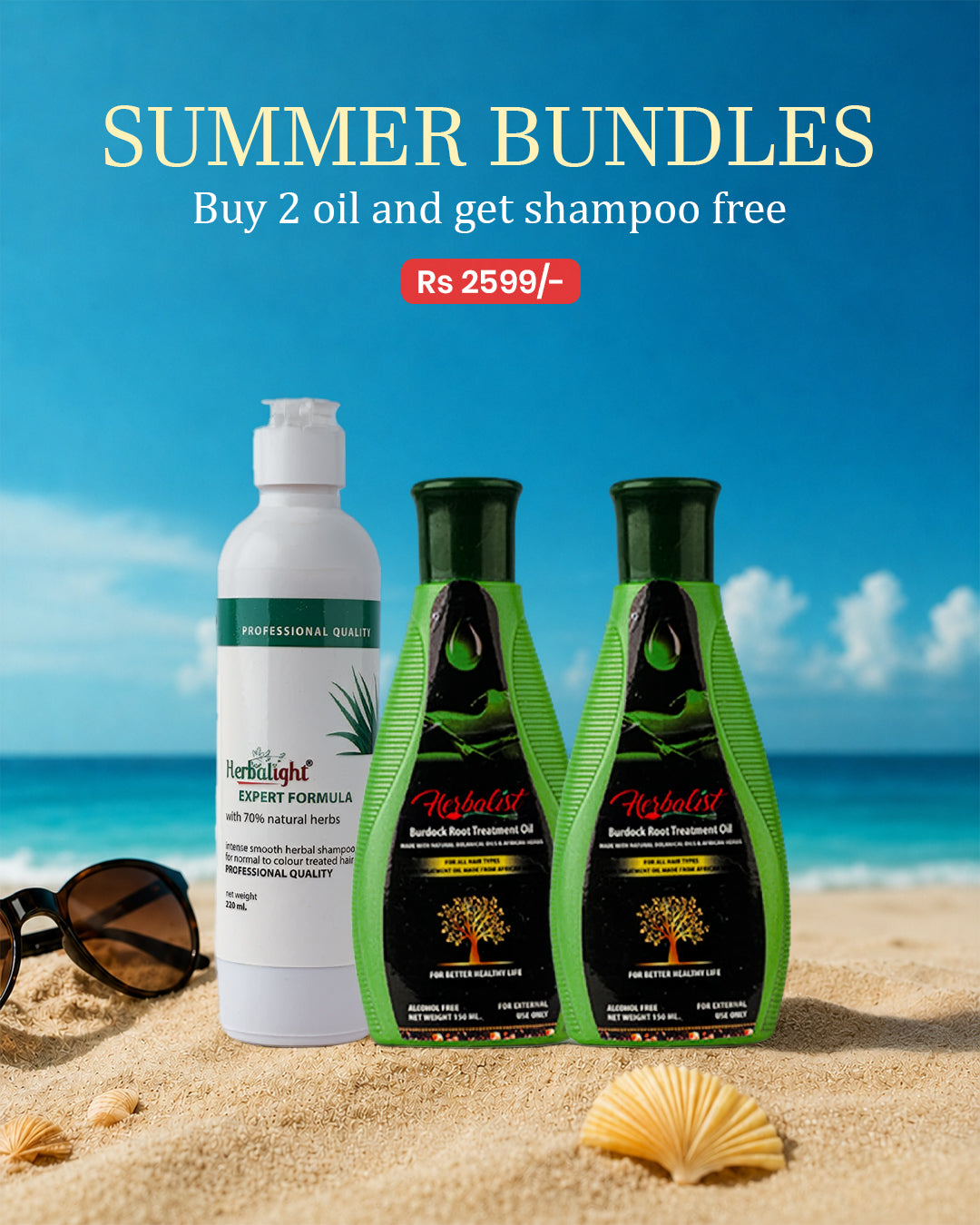 Buy 2 oil and get shampoo free