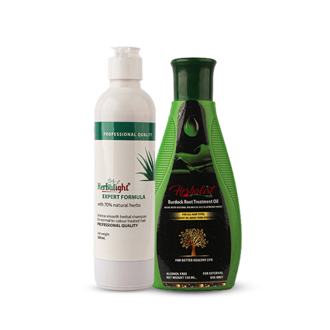 Herbalight Hair Oil + Shampoo Combo