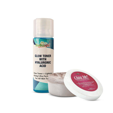 Open Pores Deal - Glow Toner with Hylauronic Acid + Clay Mask